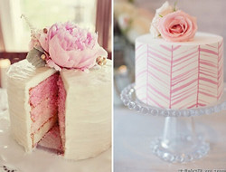 花朵系婚礼蛋糕 新鲜娇嫩蛋糕