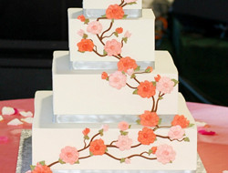 日式婚礼蛋糕 古朴典雅婚礼蛋糕