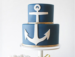 与蓝色婚礼完美搭配 蓝色婚礼蛋糕图片