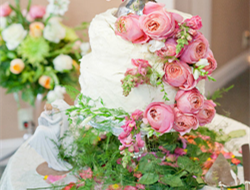 鲜花结婚蛋糕 翻糖设计