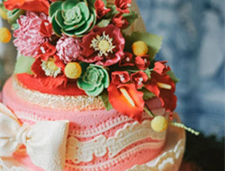 甜蜜蕾丝蛋糕 浪漫婚礼上必备