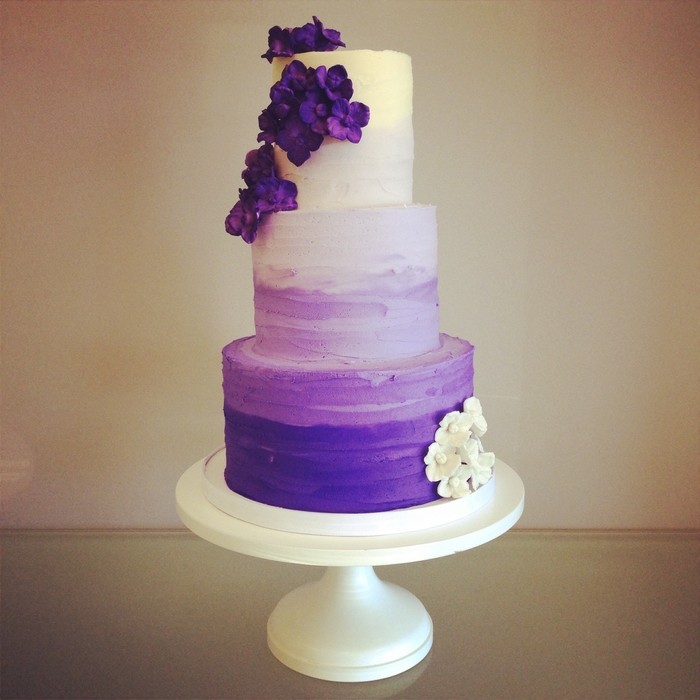 渐变色婚礼蛋糕,渐变色蛋糕,渐变蛋糕图片,结婚蛋糕图片