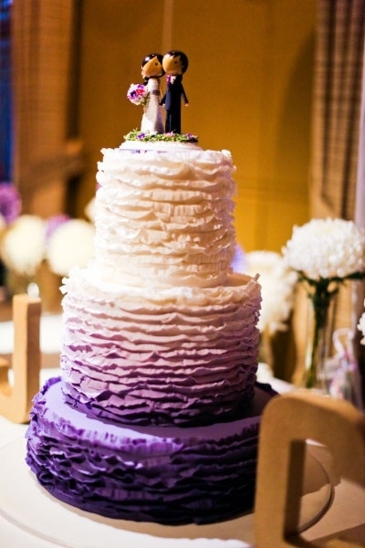 紫色渐变色婚礼蛋糕,紫色婚礼蛋糕,渐变色婚礼蛋糕,结婚蛋糕图片
