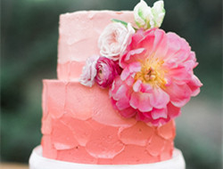 甜蜜糖果色婚礼蛋糕图片