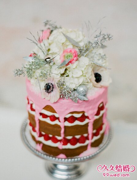 单层水果婚礼蛋糕