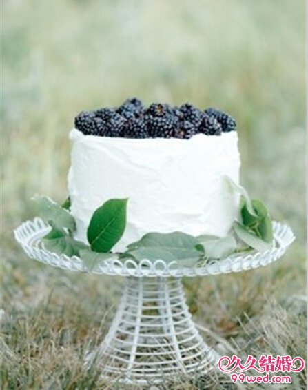 单层水果婚礼蛋糕