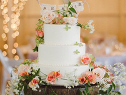 田园风格婚礼蛋糕 浪漫蛋糕图片