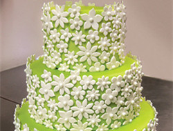 绿色小清新婚礼蛋糕 清新婚礼蛋糕