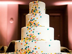 美味甜点也要披上七彩外衣 彩色婚礼蛋糕