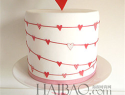 心形主题婚礼蛋糕 浪漫蛋糕