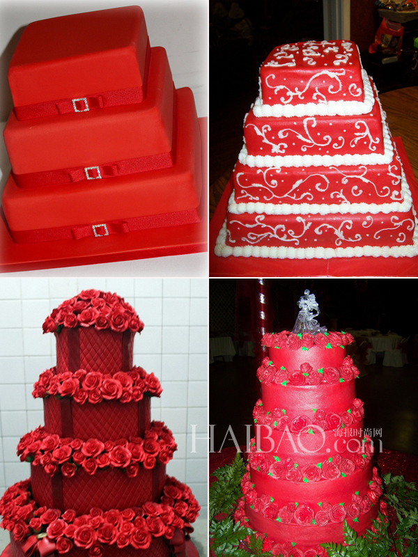 蛋糕图片,婚嫁·新娘图片,婚礼蛋糕图片,红色图片