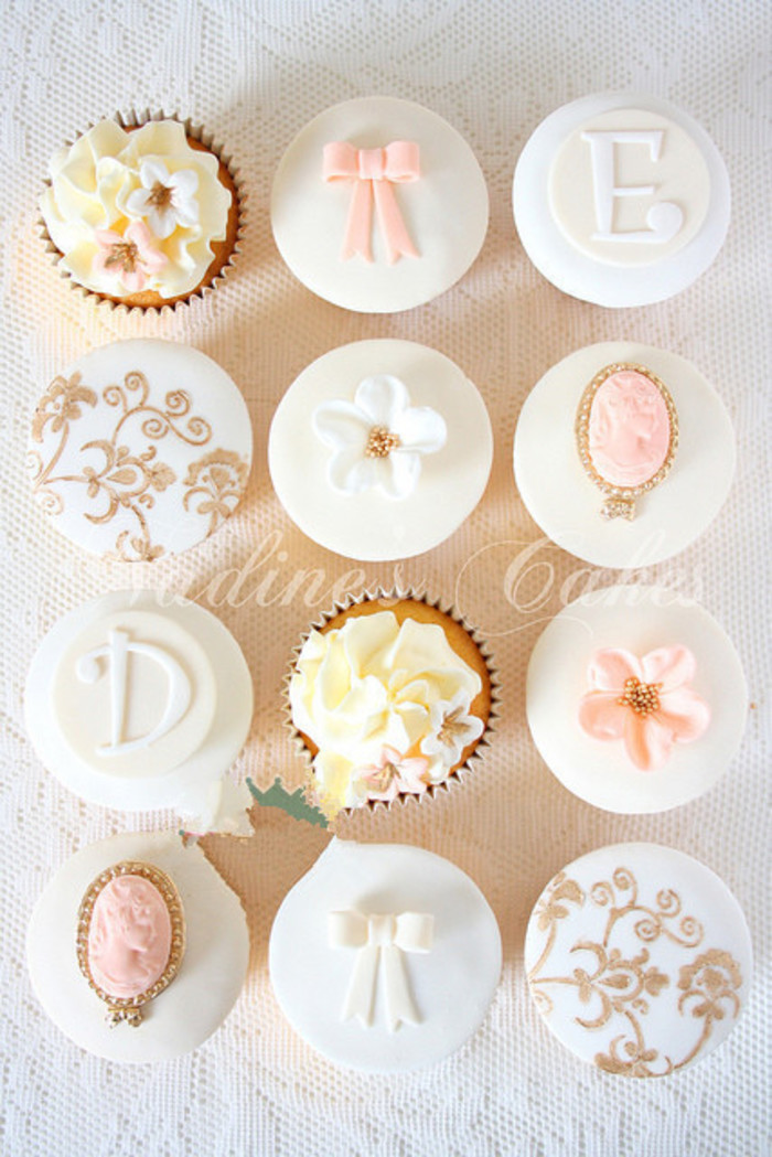 翻糖 小蛋糕 婚礼