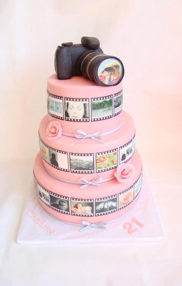 翻糖 蛋糕 创意 相机 胶片