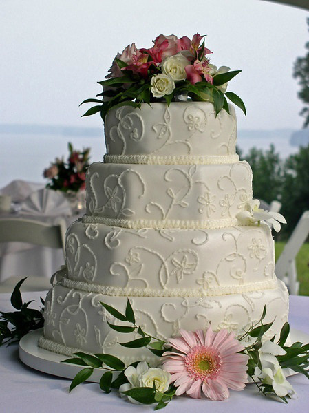 八角形婚礼蛋糕,结婚蛋糕图片