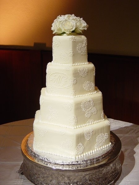 八角形婚礼蛋糕,结婚蛋糕图片