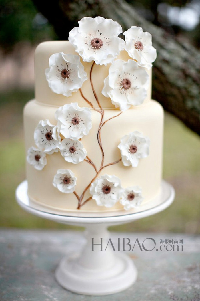 鲜花主题婚礼蛋糕