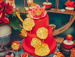 中式婚礼上的国范儿蛋糕图片
