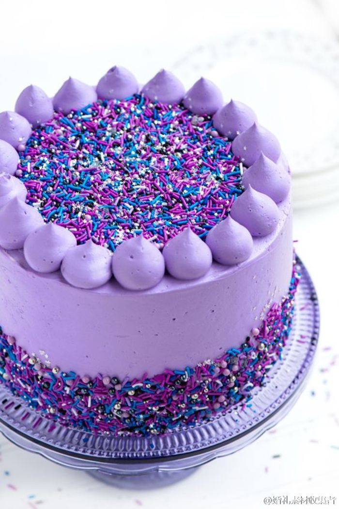 梦幻紫色蛋糕~