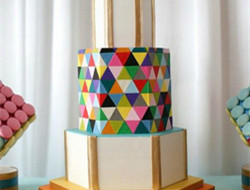 独特的几何造型蛋糕图片
