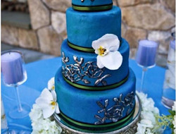 彩绘婚礼蛋糕 复古婚礼蛋糕