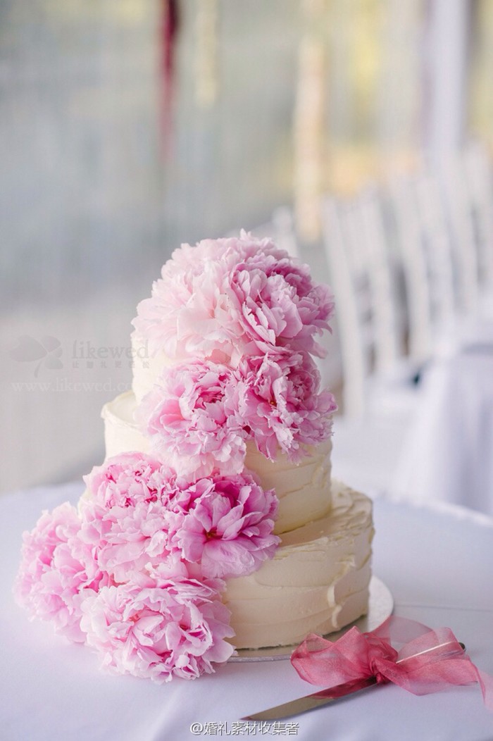 翻糖 婚礼 鲜花 蛋糕 甜点
