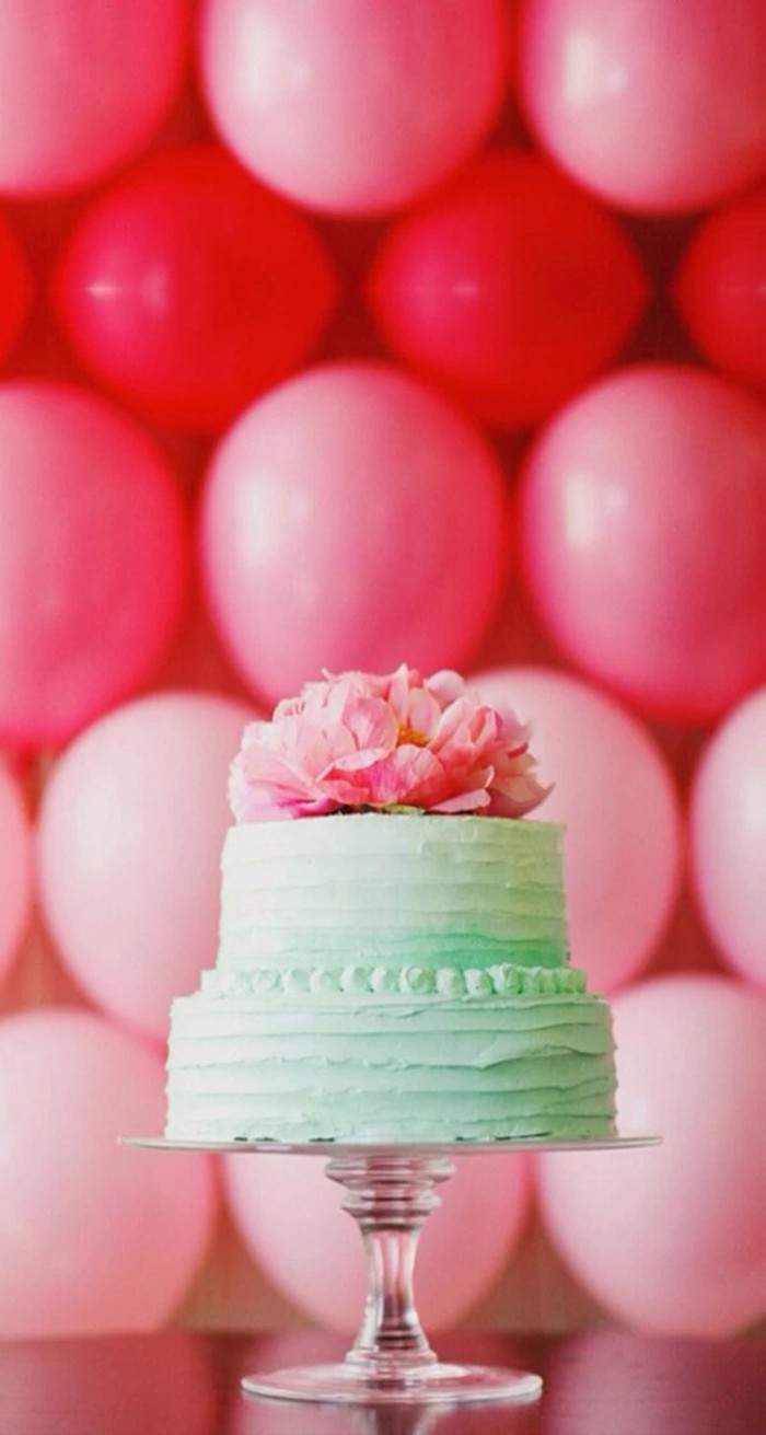 翻糖 婚礼 鲜花 薄荷绿 蛋糕 甜点