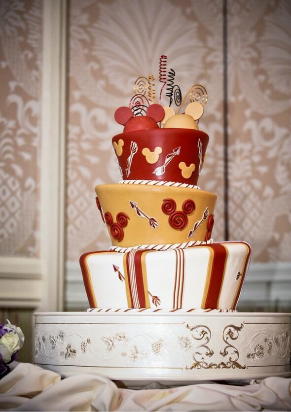 迪士尼婚礼蛋糕,结婚蛋糕图片
