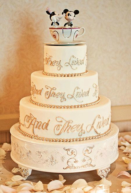 迪士尼婚礼蛋糕,结婚蛋糕图片