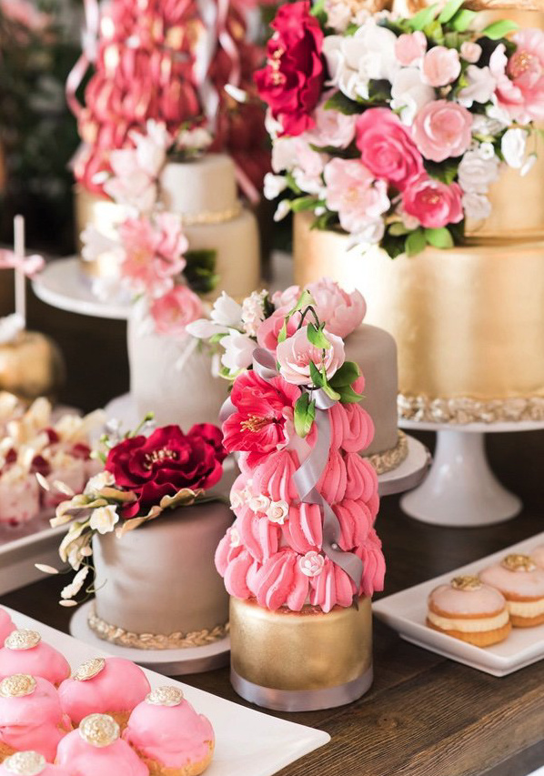 婚礼甜品桌,婚礼甜品台图片,高档甜品区婚礼布置