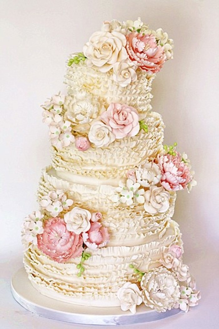 最美。婚礼蛋糕。