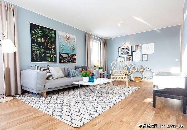 85后婚房简约设计北欧小公寓 白领最爱色彩家清新搭配