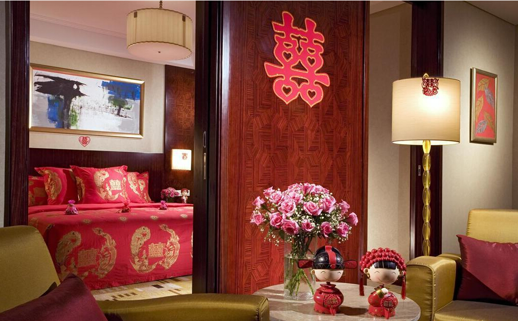 婚房布置效果图,中式婚房布置图片