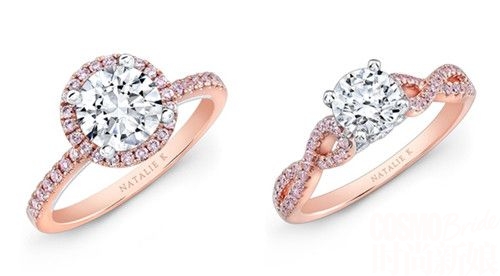 7款玫瑰金婚戒 只为优雅而生(4)