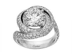 钻石经典之作 Cartier Trinity Ruban戒指