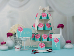 婚礼纸制品喜糖盒守护天使婚卡套系