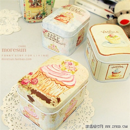 个性铁皮结婚喜糖盒 创意造型趣味十足