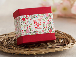 喜庆婚礼首选 红色结婚喜糖包装盒