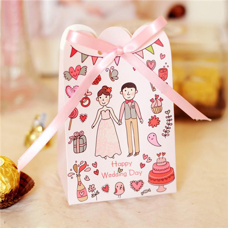 粉色系喜糖盒,浪漫喜糖盒,婚礼喜糖盒