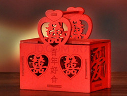 创意喜庆中式结婚喜糖盒