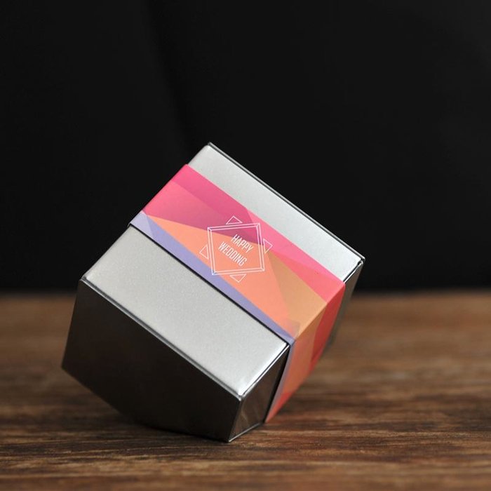 喜的良品  喜糖盒子马口铁 个性 欧式 婚庆用品 魔方 糖果盒子M2