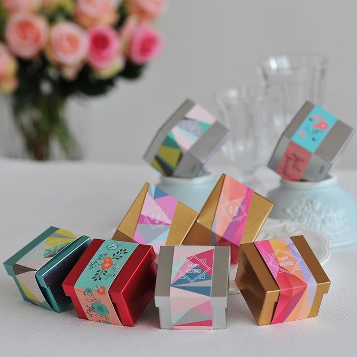 喜的良品 喜糖盒子 马口铁 纸盒 欧式 婚庆用品 果盒子 体验装