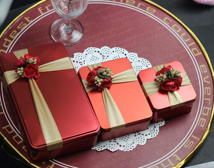 方形马口铁喜糖盒图片,中式喜糖盒,结婚喜糖盒