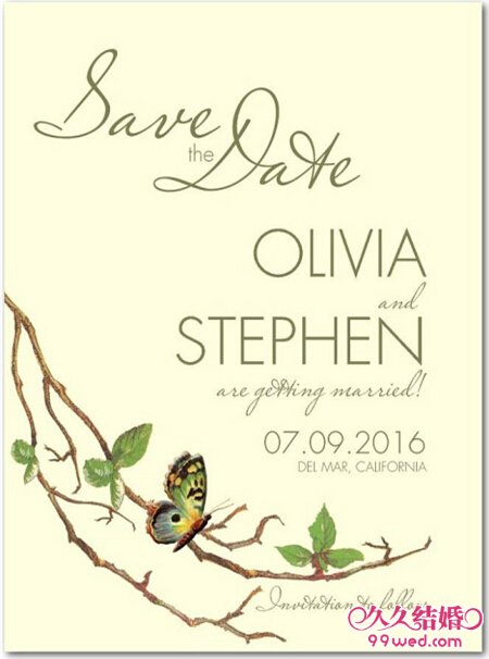 最新创意婚礼喜帖