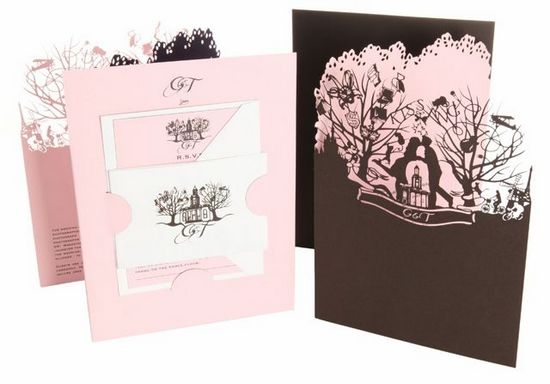 四种不同造型的婚礼请柬推荐