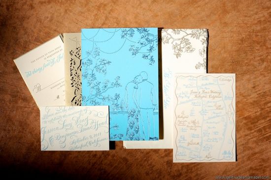 四种不同造型的婚礼请柬推荐