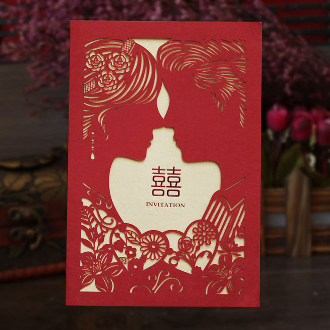 结婚请帖图片,中式请帖,婚礼请柬样式