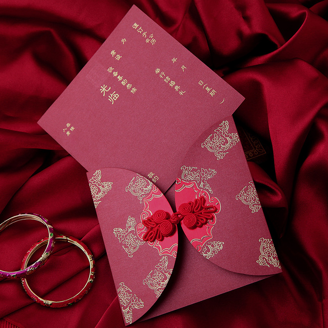 结婚请帖图片,中式请帖,婚礼请柬样式