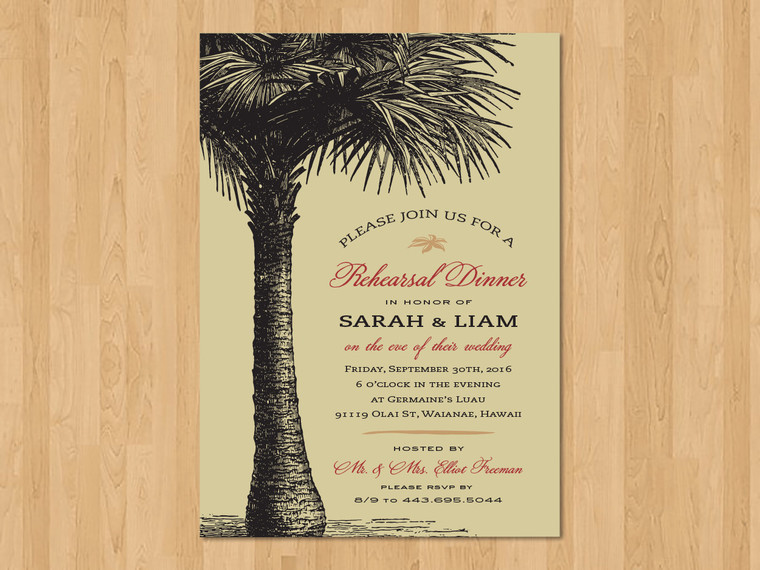 热带风情婚礼请柬,婚礼请柬图片