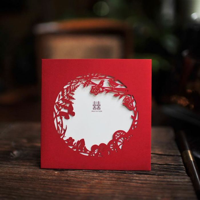 喜的良品 请柬结婚创意2015请帖喜帖中式婚礼婚庆用品邀请函XD11