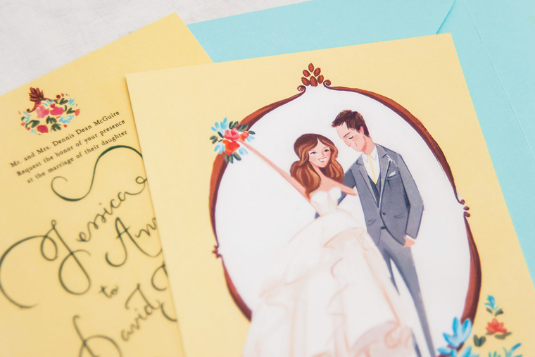 手绘婚礼请柬,婚礼请柬图片